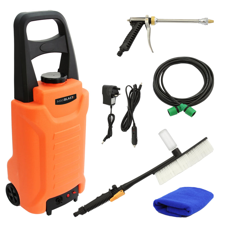 30 Litre Water Fed Trolley, Window Cleaning and Car Washing System with Accessories