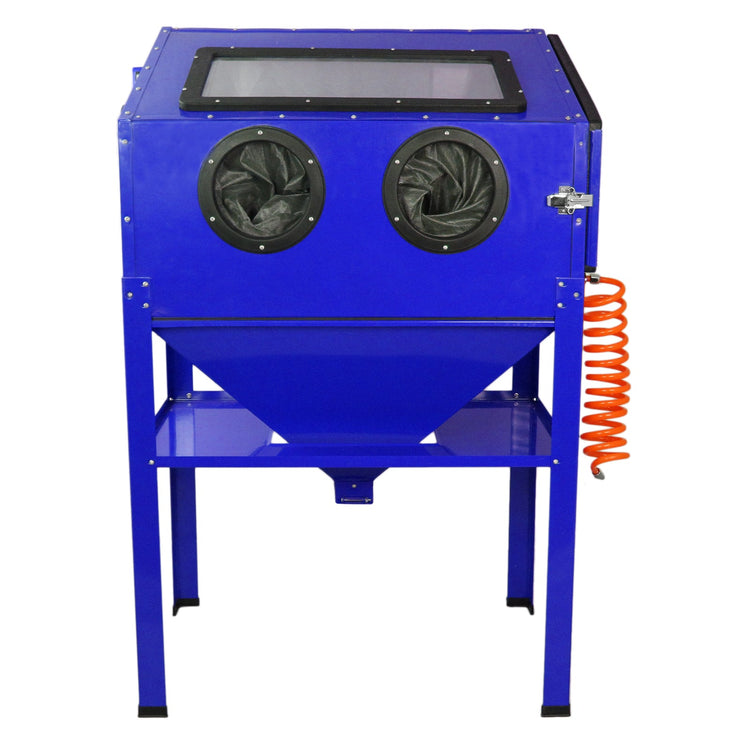 220L Heavy Duty Portable Sandblasting Cabinet, Work Station, Abrasive Bead Grit Sandblaster
