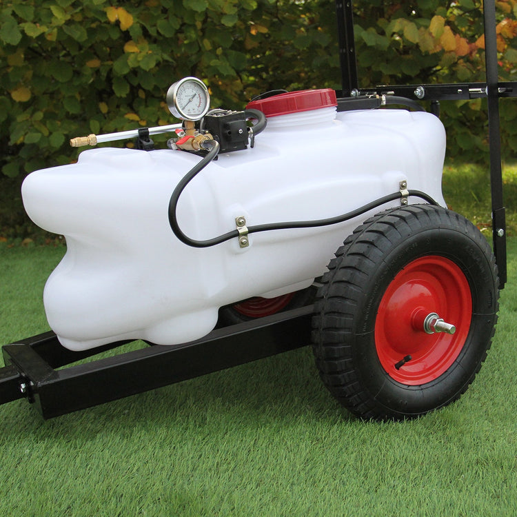 12V Electric ATV Sprayer Trailer 60L, Quad Boom for Weed, Crop Farming, Garden, Agricultural Hand Lance Tank