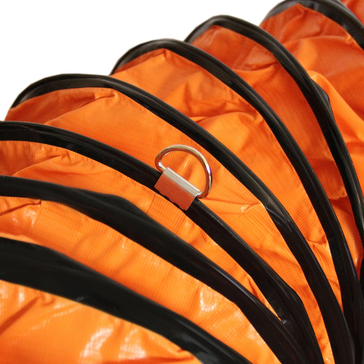 300mm Dust Extractor Ventilation Fan, Portable Workshop Fume Blower, 6m PVC Duct Hose Industrial Ventilator