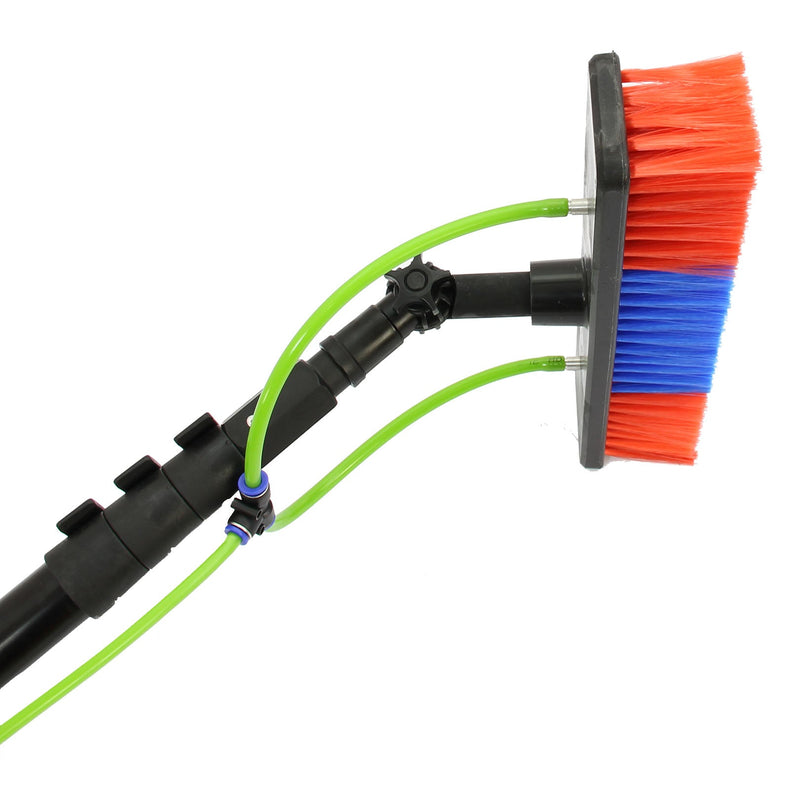 20ft Telescopic Cleaning Pole, Water Fed Window Brush, Extendable Conservatory Roof Cleaner