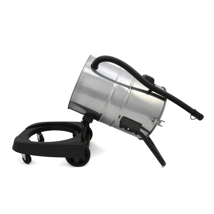 Industrial 1400W Wet & Dry Vacuum Cleaner, 60L, Stainless Steel with Attachments