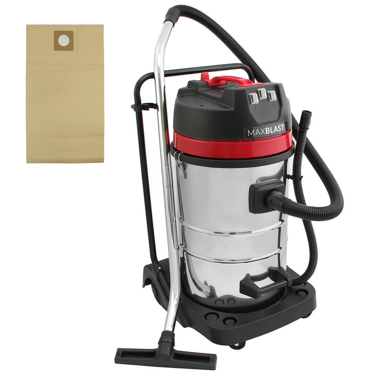 80L Commercial Vacuum Cleaner Dust Bags, 5 Pack, Upright Vac Hoover Paper Bag, Heavy-Duty
