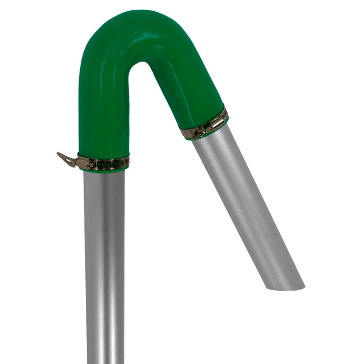 24ft Gutter Vacuum Pole Kit, Drain Pipe Sucker Cleaning System, Aluminium 51mm Diameter, Extendable 1.2m-7.2m, Hoover with Silicone Hose & U Bend Adaptor
