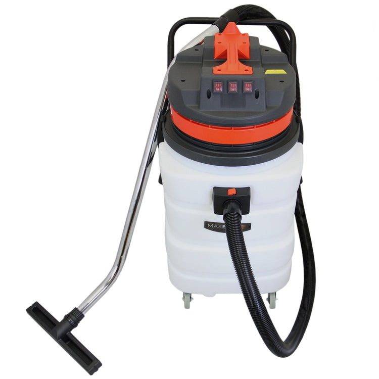 3000W Industrial Wet Dry Vacuum Cleaner with 90L Capacity & Stainless Steel Attachments