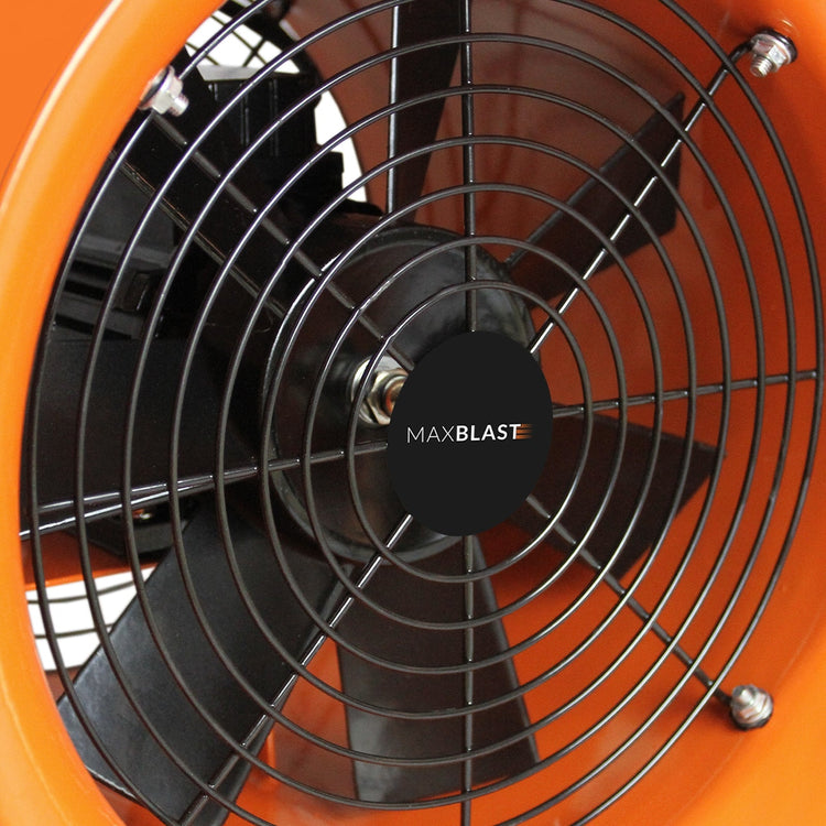 300mm Dust Extractor Ventilation Fan 110V, Portable Industrial Air Blower with 12m PVC Duct Hose for Workshop Fumes